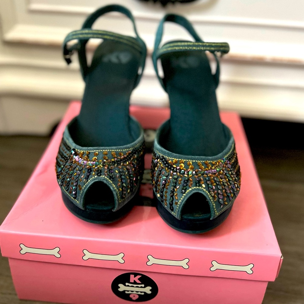 K9 studded women’s platforms